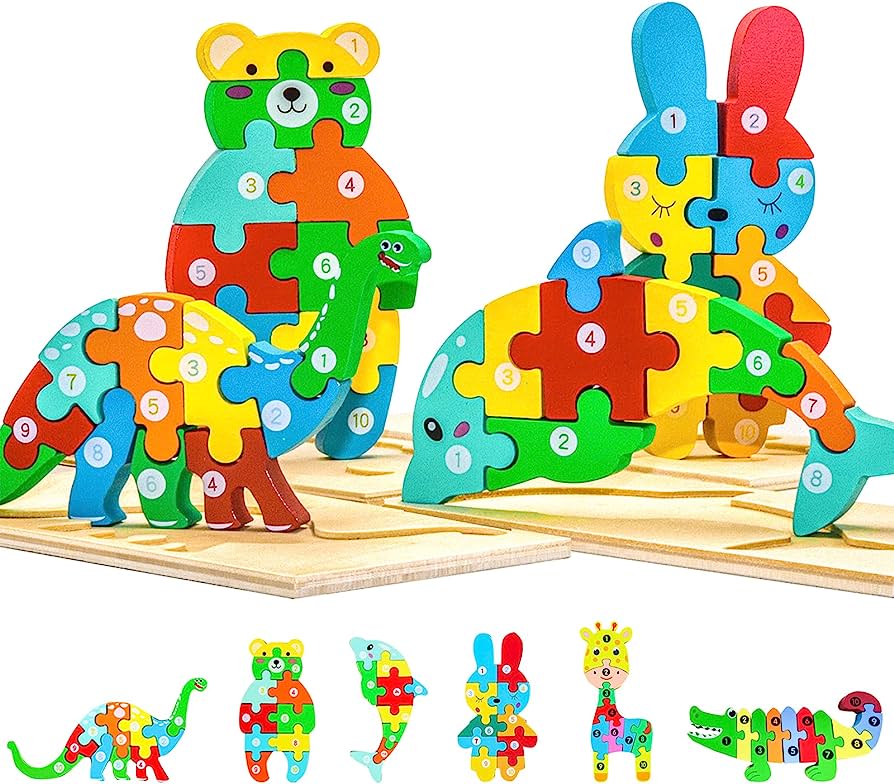 Wooden Animal Puzzles: Safe, Fun, and Developmentally Beneficial