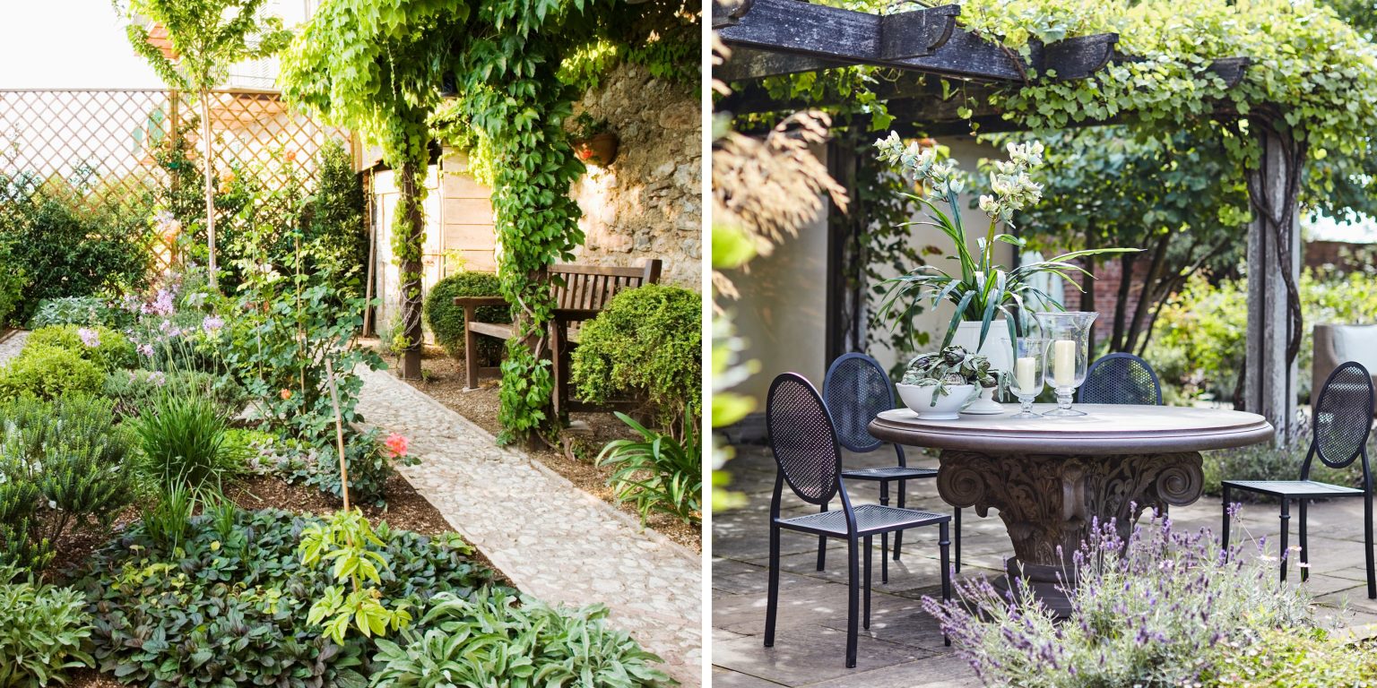 Styling a British Garden in a Mediterranean Style