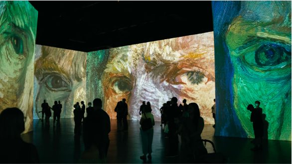 What is the use of 3D projection mapping?