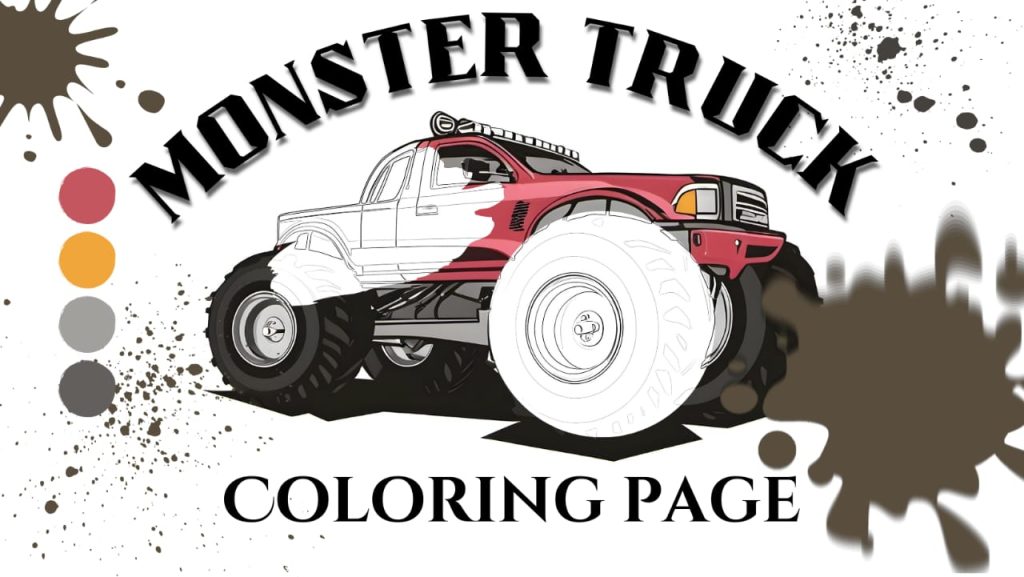 Monster Truck Coloring Page